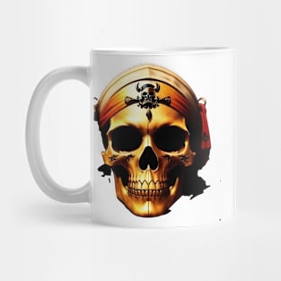 Just a Golden Pirate Scull Mug